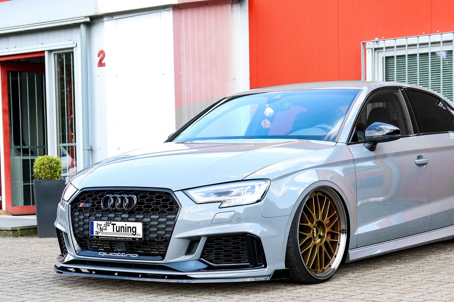 Cup Frontspoilerlippe mit Wings für Audi RS3 8V Facelift Sportback/Limo