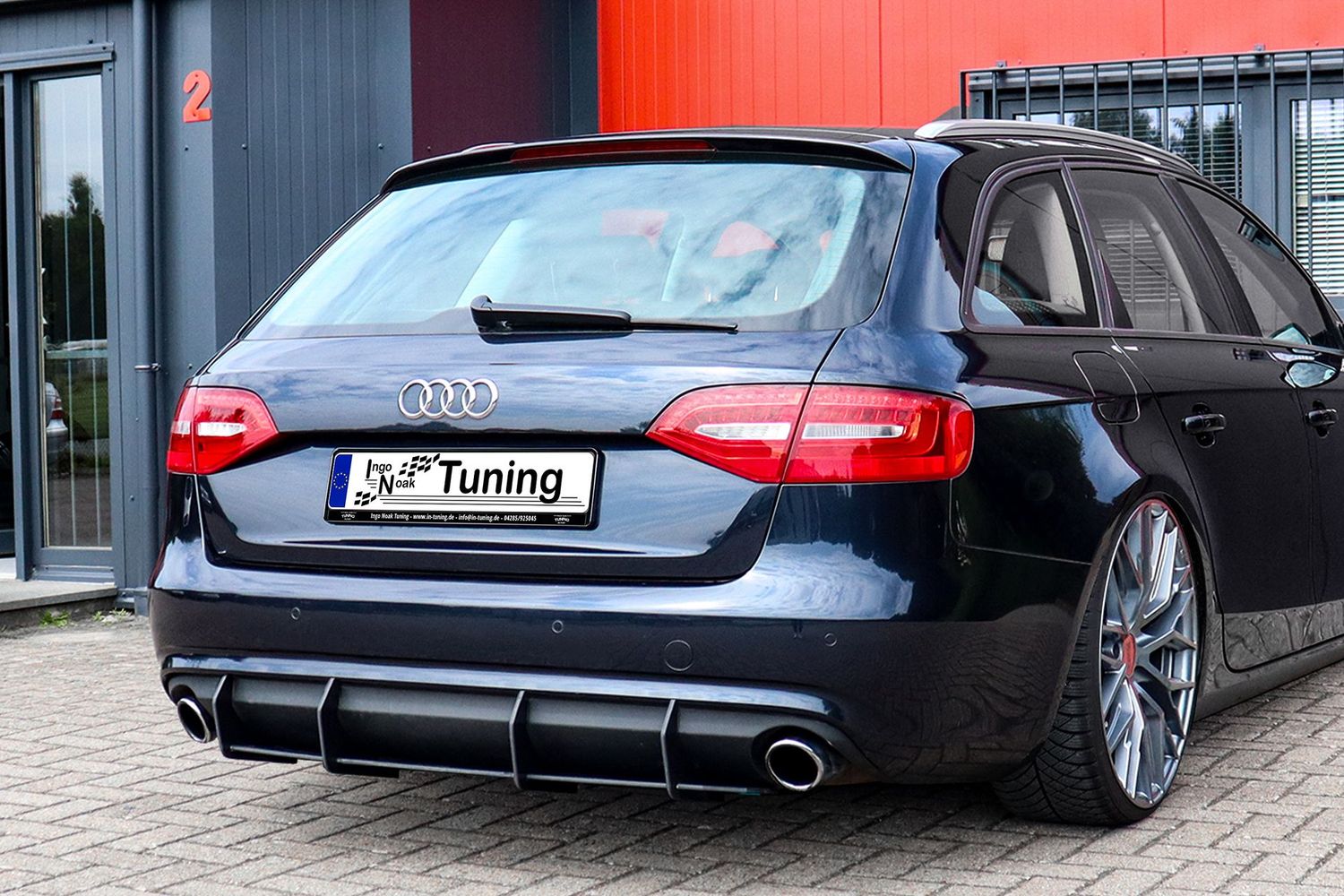 Heckansatz für Audi A4 B8 Avant Facelift ohne S-Line