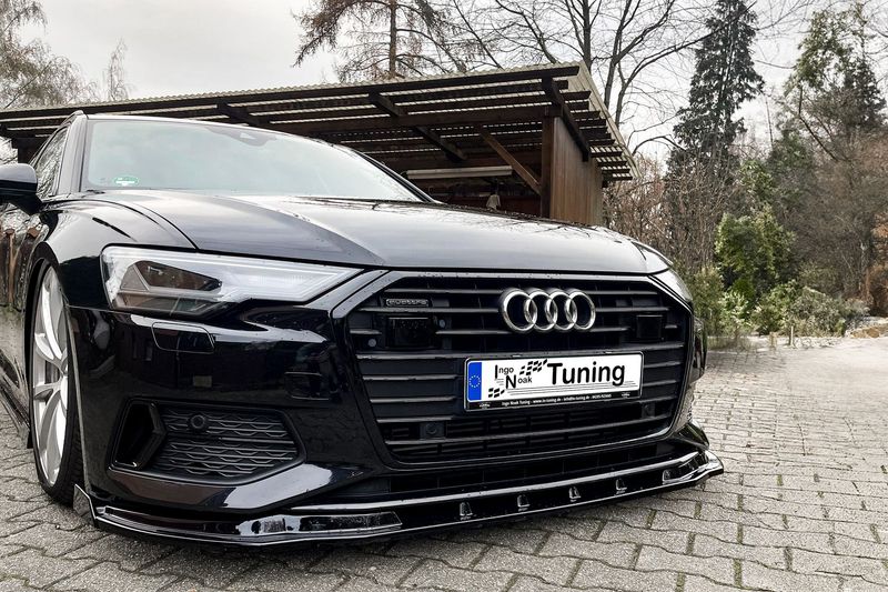 Cup Frontspoilerlippe mit Wings für Audi A6 4K C8 ab Bj. 2018-2023 Cup Frontspoilerlippe mit Wings für Audi A6 4K C8 ab Bj. 2018-2023