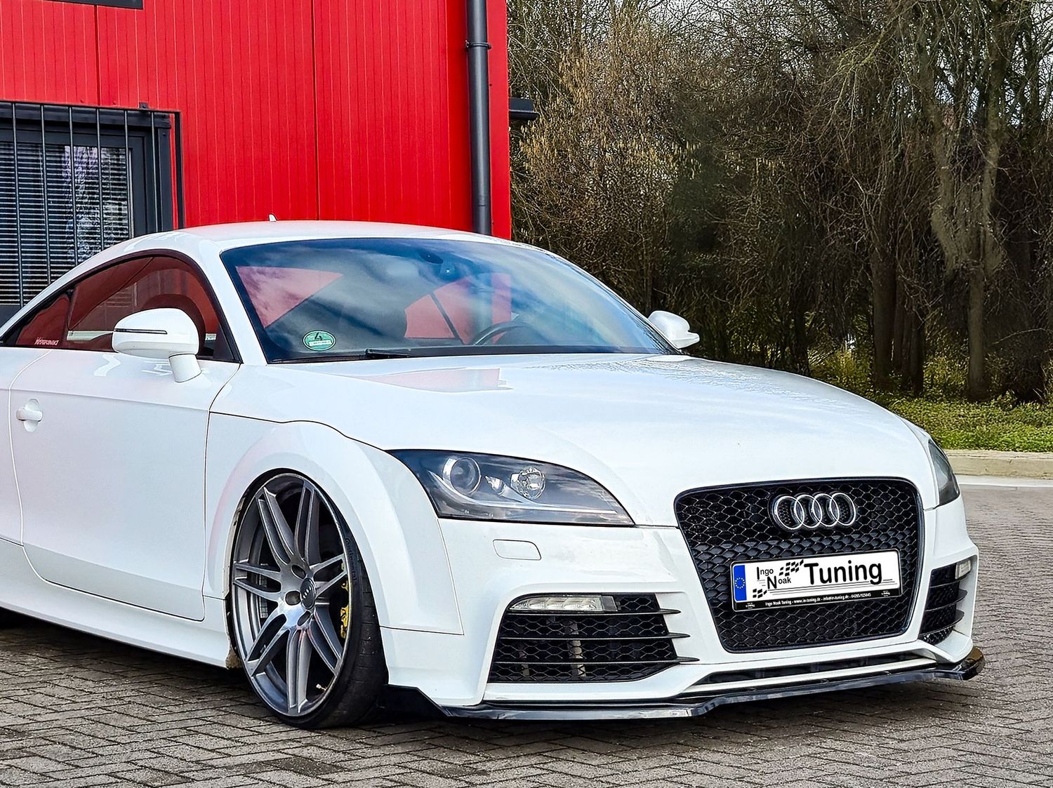 Cup Frontspoilerlippe mit Wings für Audi TT RS 8J