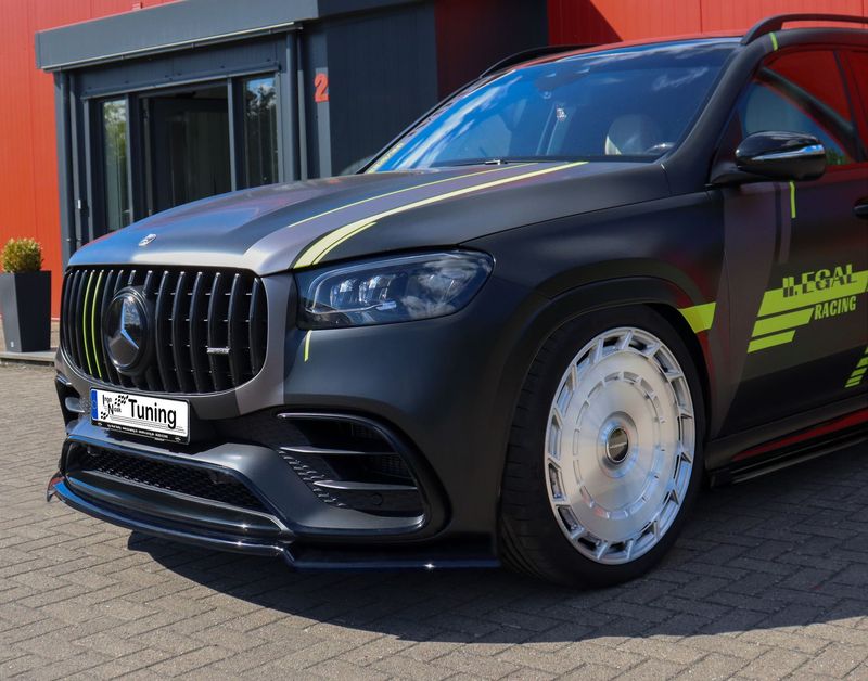 Cup Frontspoilerlippe aus ABS für Mercedes GLS 63 AMG 4 Matic Cup Frontspoilerlippe aus ABS für Mercedes GLS 63 AMG 4 Matic