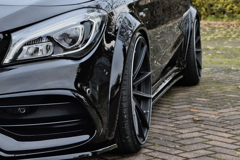 Radlaufverbreiterung Set für Mercedes Benz CLA 45AMG, MOPF C117 / 245G Radlaufverbreiterung Set für Mercedes Benz CLA 45AMG, MOPF C117 / 245G