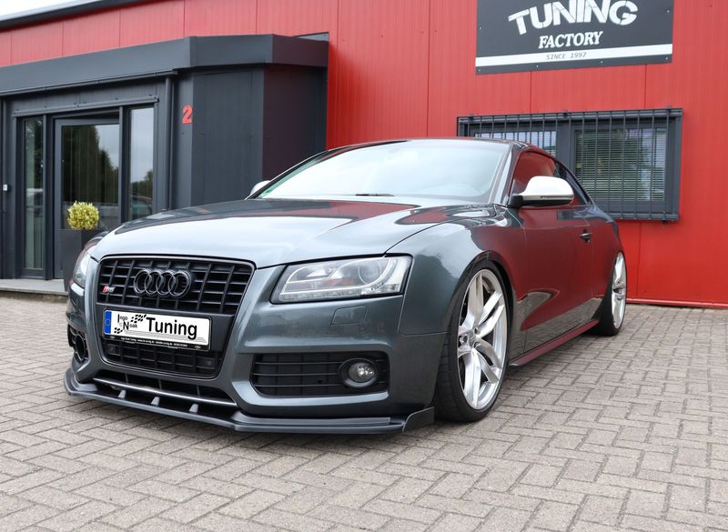 Cuplippe Frontspoilerlippe mit Wings aus ABS für Audi S5 B8 Cuplippe Frontspoilerlippe mit Wings aus ABS für Audi S5 B8