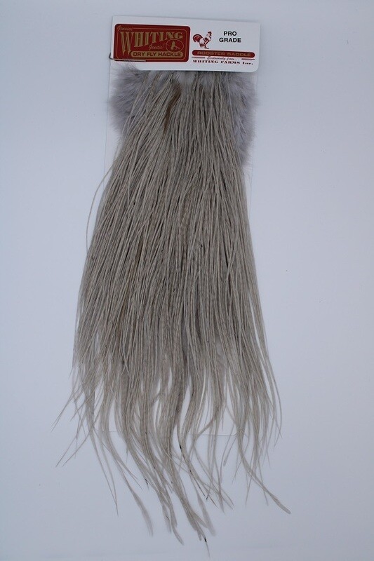 【未使用】 Whiting Light dyed Dun #Silver Whiting Pro Grade Midge Saddle Light Dun