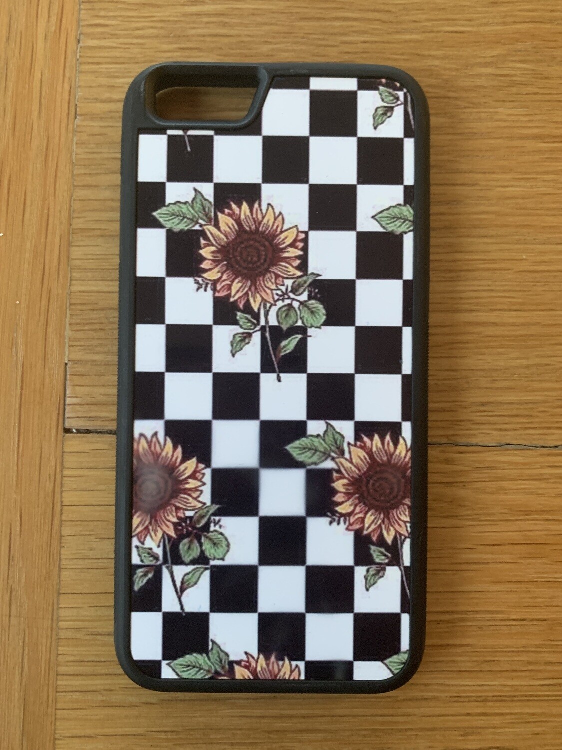Checked Sunflower Phone Case
