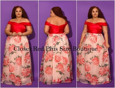 O/S Rose Gown