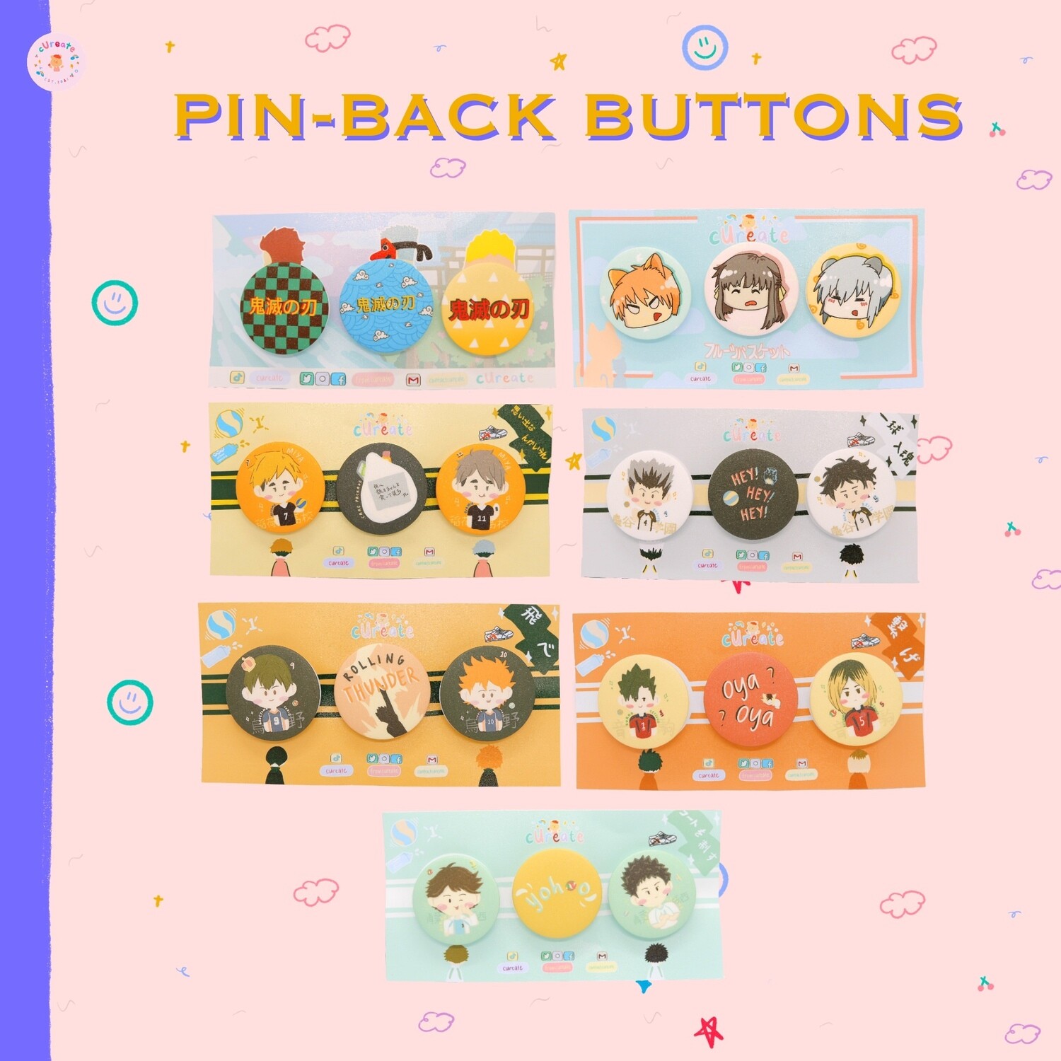 Pin-back Button Sets