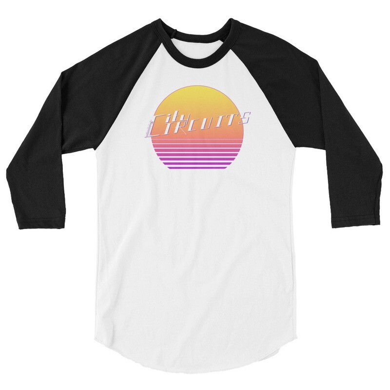 City Circuits Unisex 3/4 Sleeve Raglan Shirt