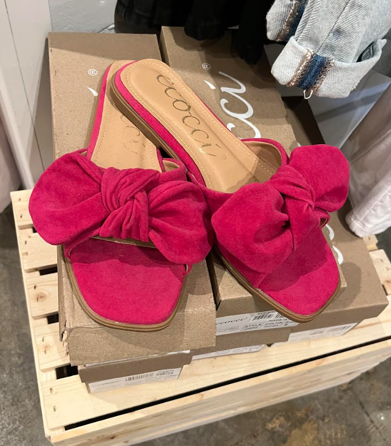 Fuchsia Knotted Bow Sandal