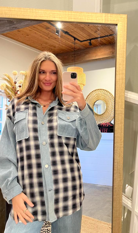 Plaid Shirt Jacket