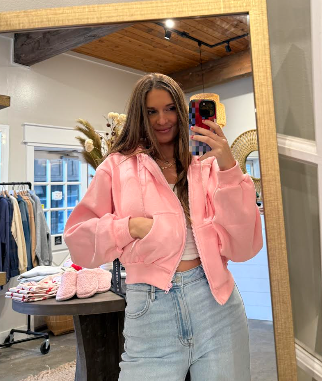 Pink Fleece Jacket