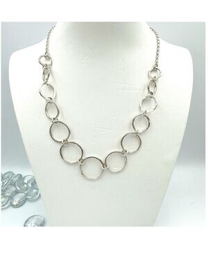 Silver 'circles' necklace