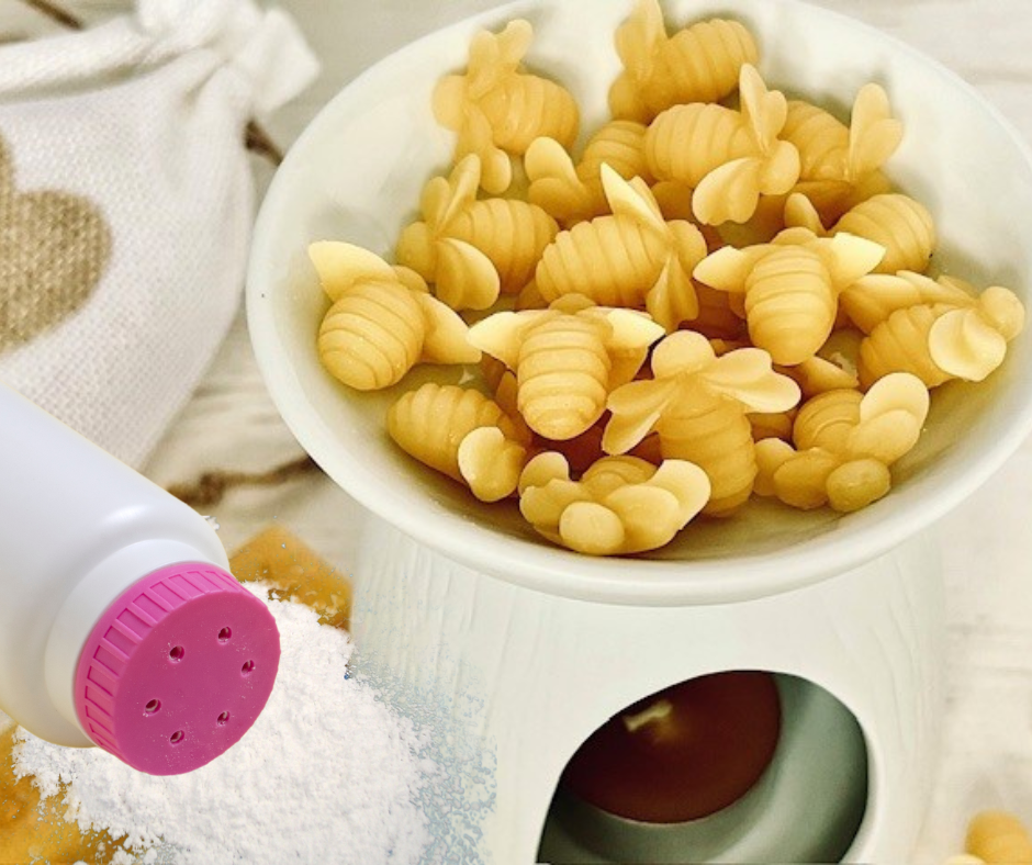 20 Beeswax Bees Wax Melts - Baby Powder