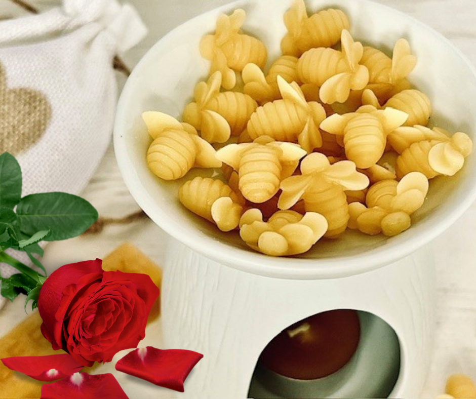 20 Beeswax Bees Wax Melts - English Rose