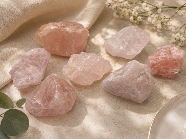 Rose Quartz Rough Cut Crystal