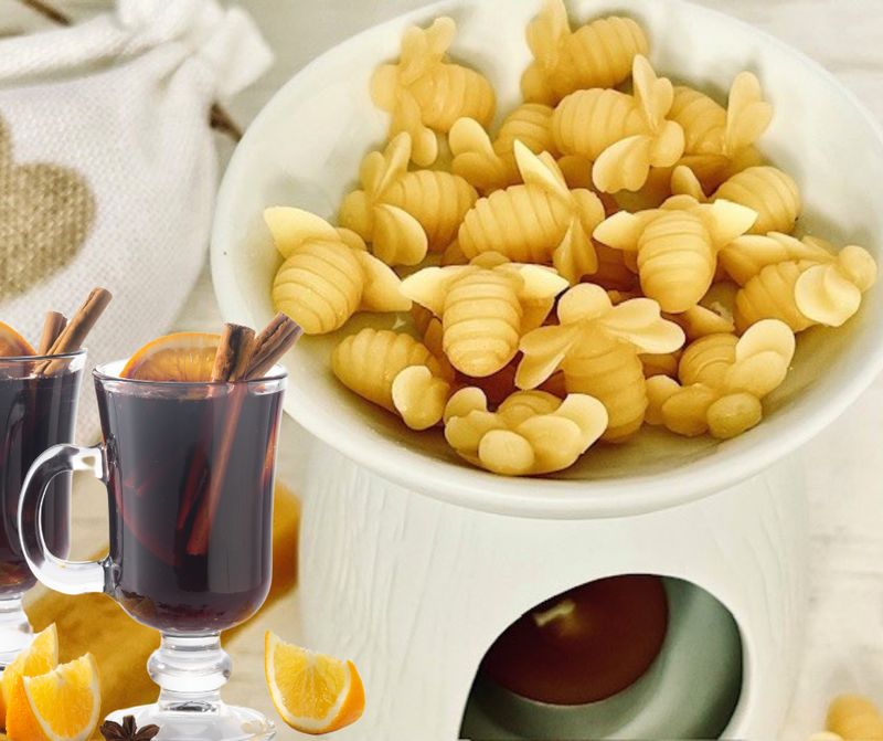 20 Beeswax Bees Wax Melts - Mulled Wine 20 Beeswax Bees Wax Melts - Mulled Wine
