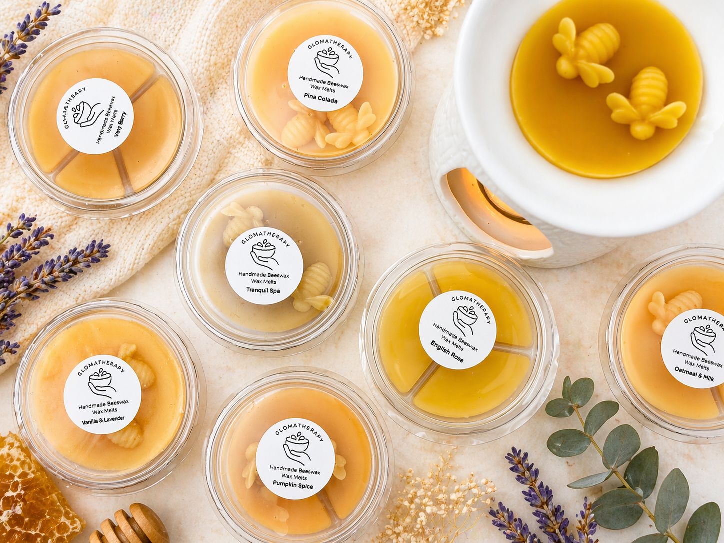 Beeswax Wax Melt Pots