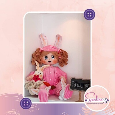 Muñeca pijama conejo