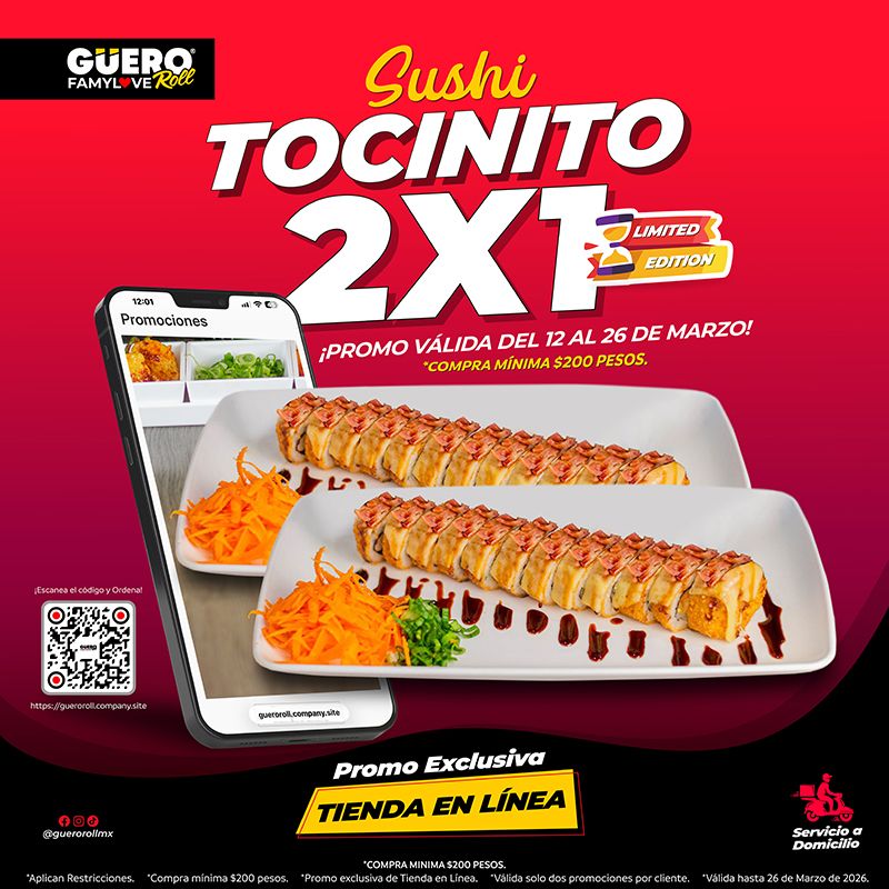 2x1 Sushi Tocinito