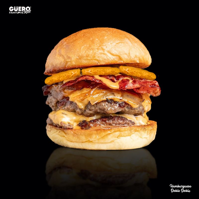 Hamburguesa Doble Doble (Sin Papas)