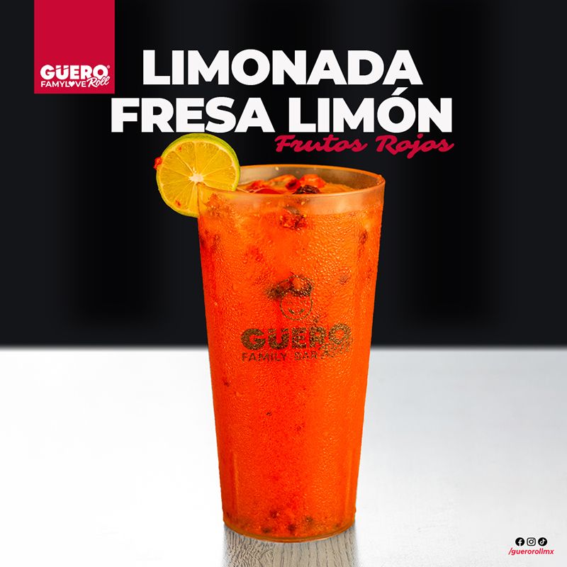 Limonada Fresa Limón Frutos Rojos