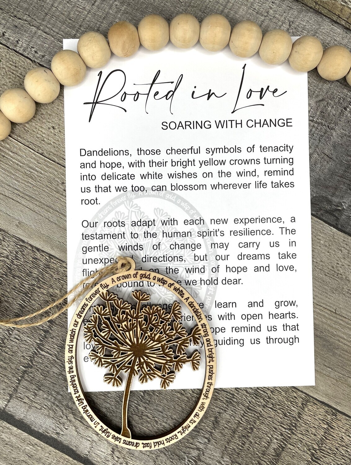 Ornament ~ Rooted in Love ~ Dandelion