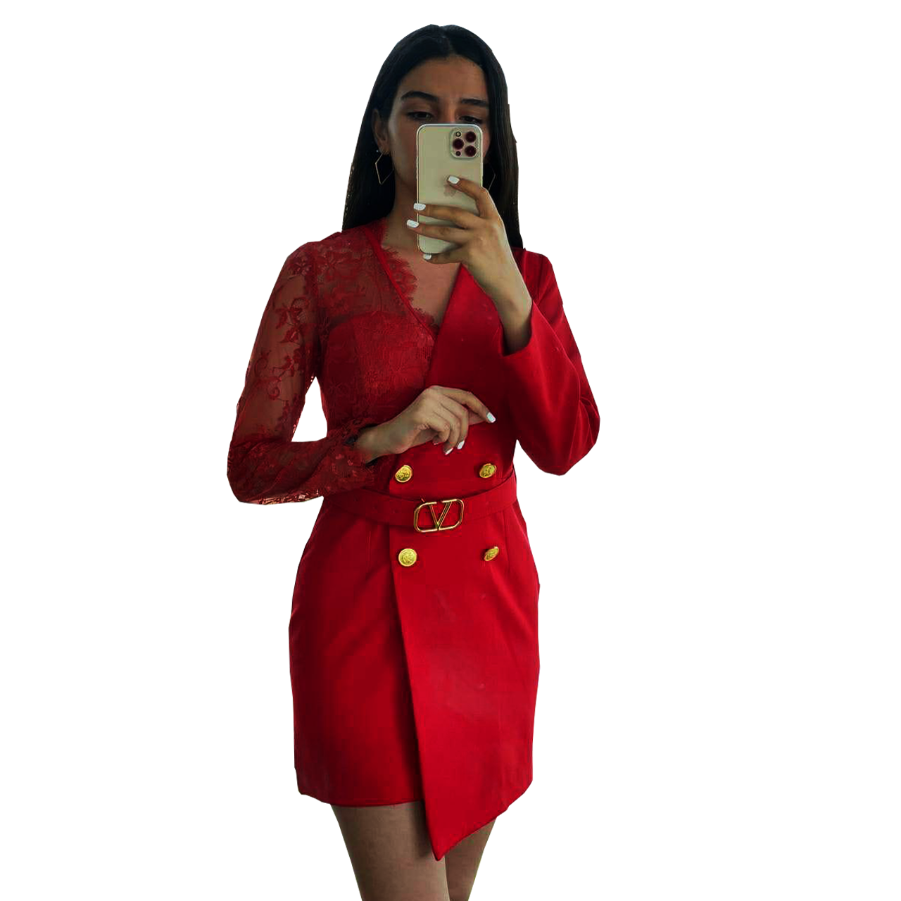 ROBE DAMME Couleur Rouge