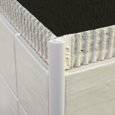 2.5 Metre PVC Round Edge Tile Trim