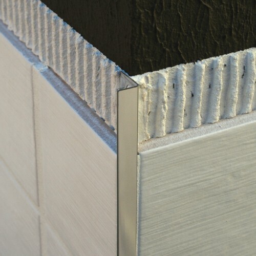 2.5 Metre Genesis Stainless Steel Straight Edge Tile Trim
