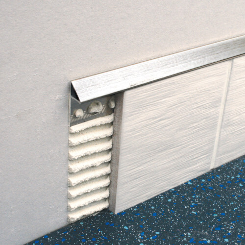 2.7 Metre Genesis Aluminium Brushed Angle Tile Trim