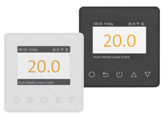 Amber DT-Two + Wi-Fi Thermostat (White Or Black)