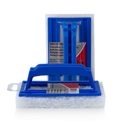LTP Smooth White Scrubbing Pad With Handle