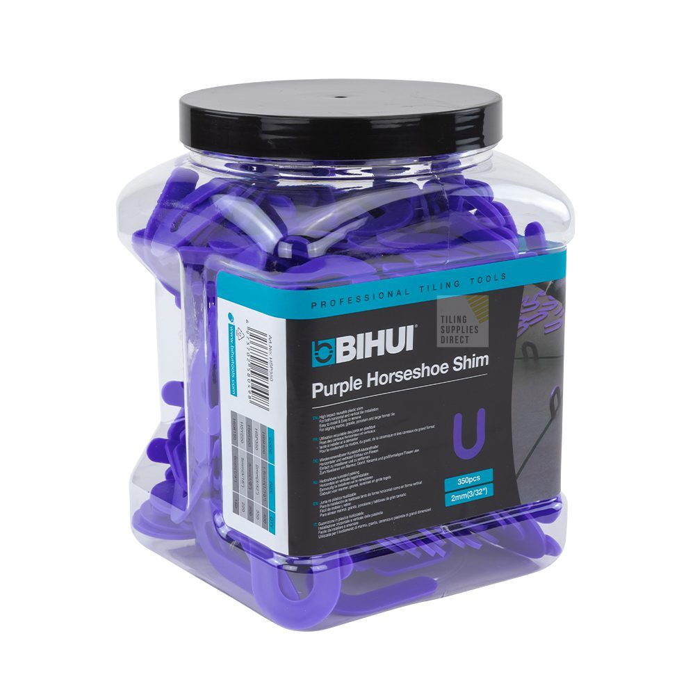 2mm BIHUI PURPLE HORESHOE SHIMS (PACK 350)