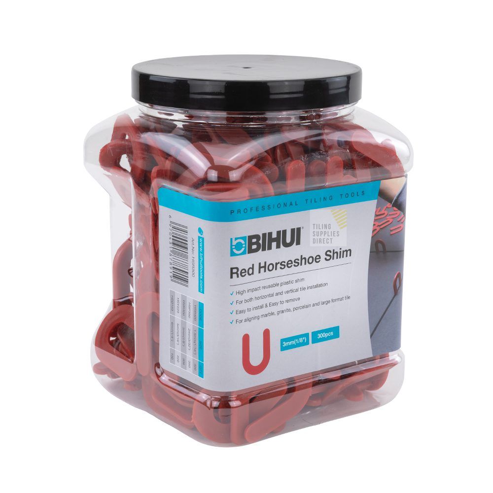 3mm BIHUI RED HORESHOE SHIMS (PACK 300)
