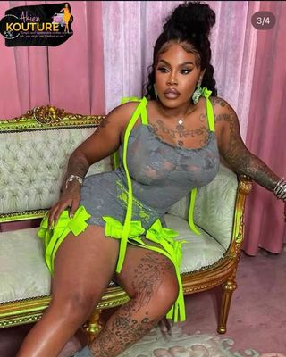Bow Ribbon Sexy See Through Dress
