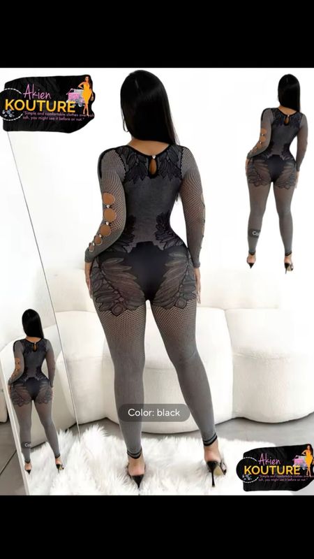 Wing Print Rhinestone Sexy Jumpsuit