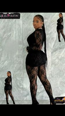 Jumpsuit Hollow Out Full Sleeve Two Piece Set