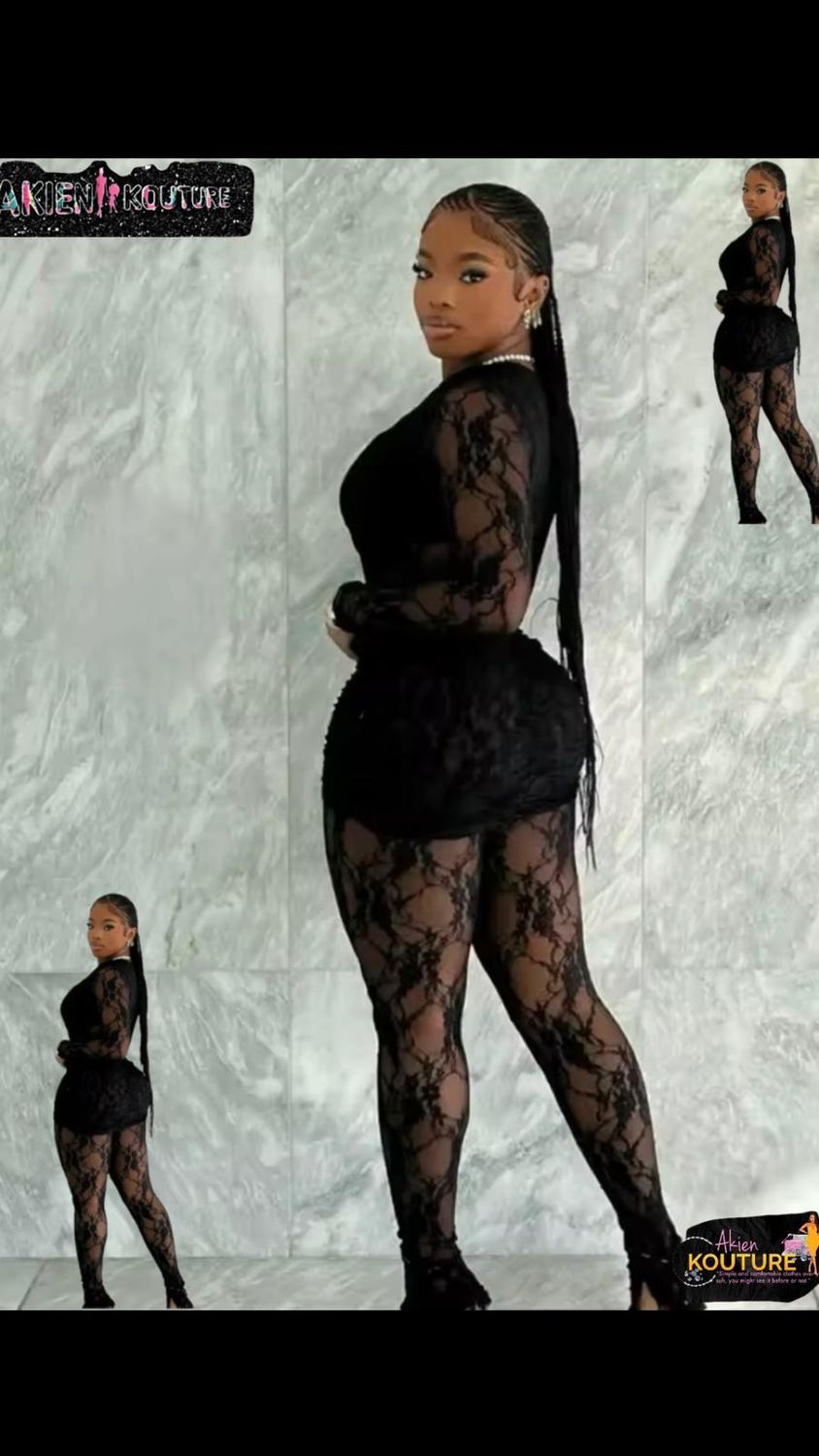 Jumpsuit Hollow Out Full Sleeve Two Piece Set