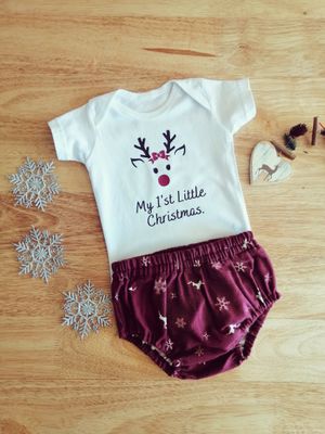 My 1st Christmas Baby Outfits