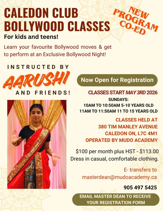 CALEDON CLUB BOLLYWOOD DANCE CLASSES