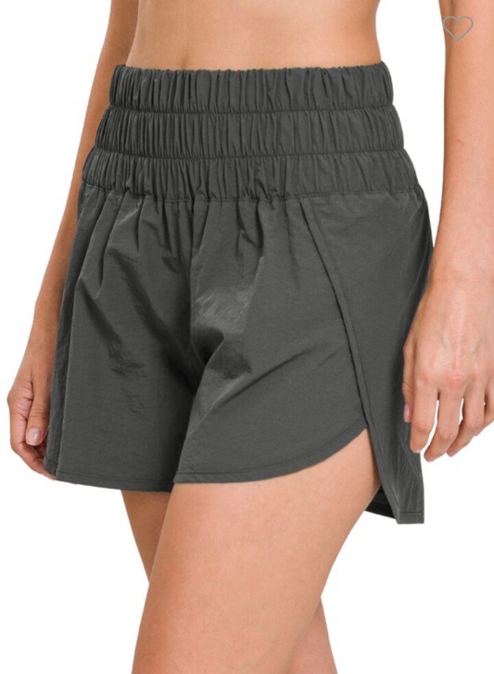 Ash Grey Running Shorts