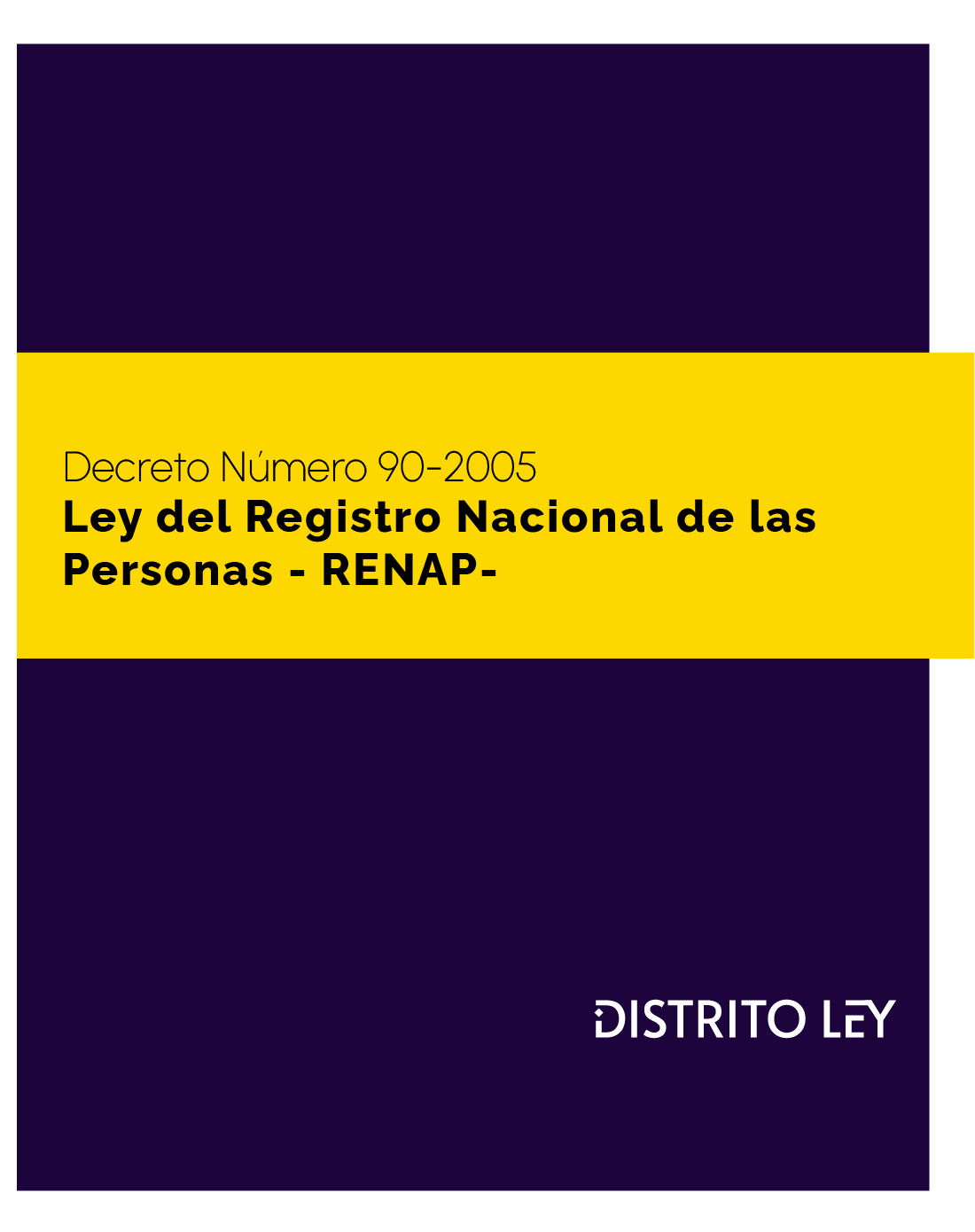 Ley Del Registro Nacional De Las Personas