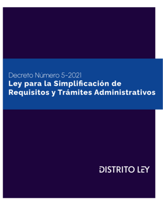 Ley para la Simplificación de Requisitos y Trámites Administrativos