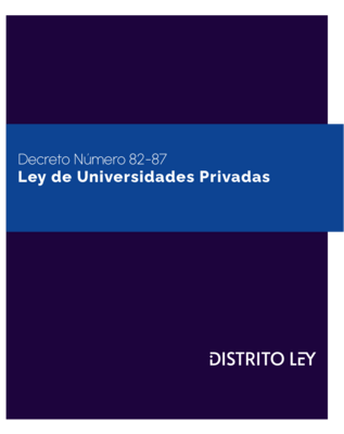 Ley De Universidades Privadas