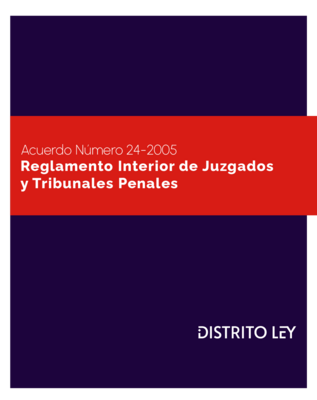 Reglamento Interior De Juzgados Y Tribunales Penales