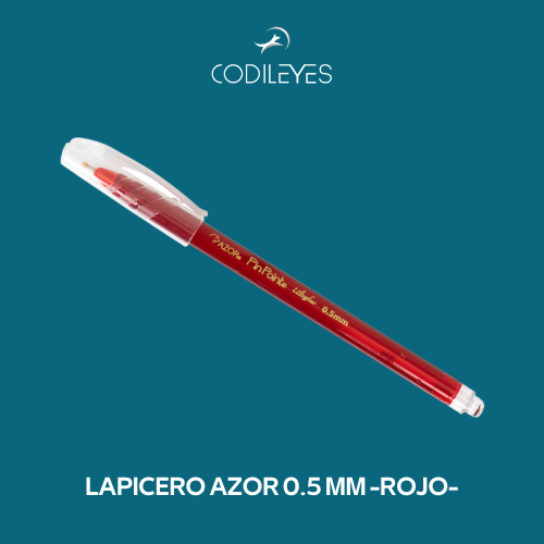Lapicero Azor 0.5 MM - ROJO -
