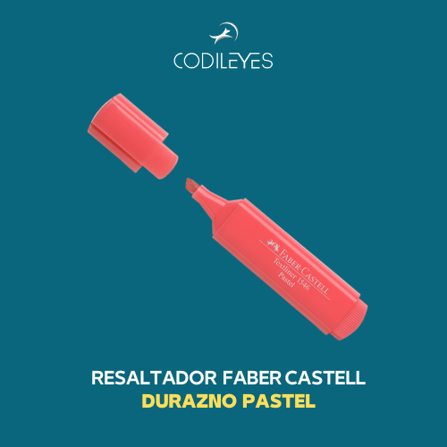 RESALTADOR FABER CASTELL PASTEL - DURAZNO