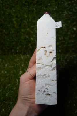 Large Snow Agate Tower - D