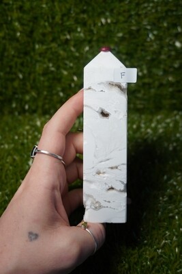 Large Snow Agate Tower - F