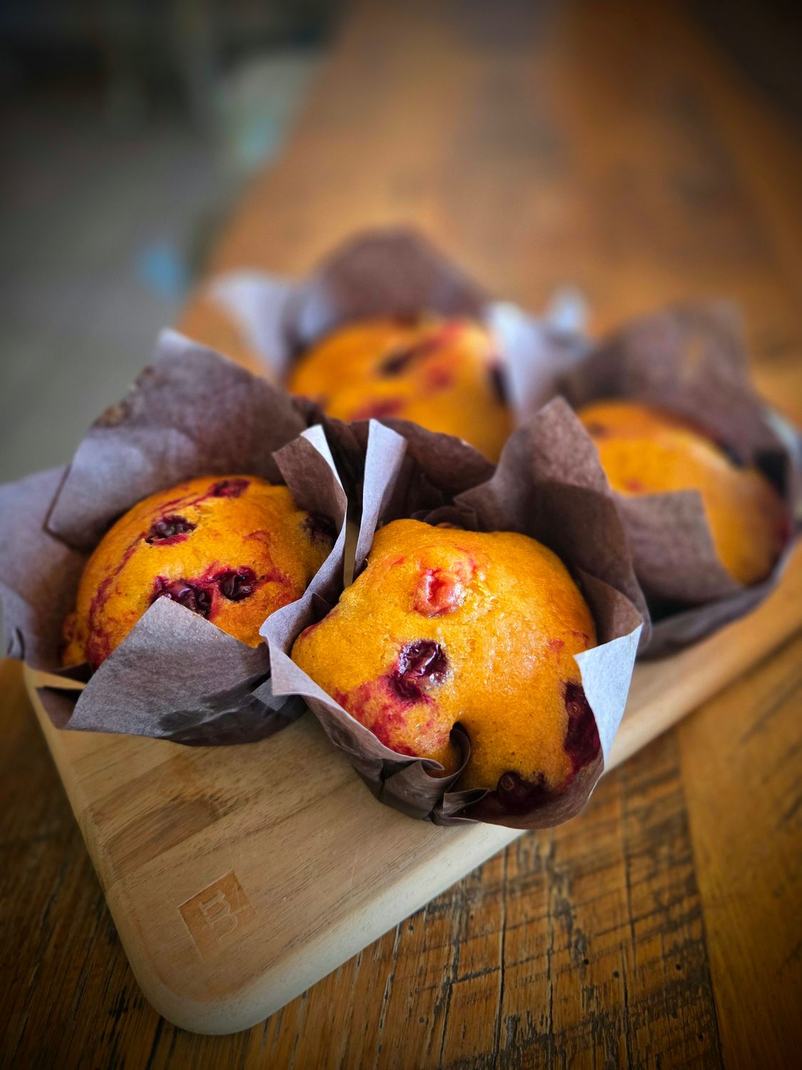Pumpkin Cranberry Muffin x 4